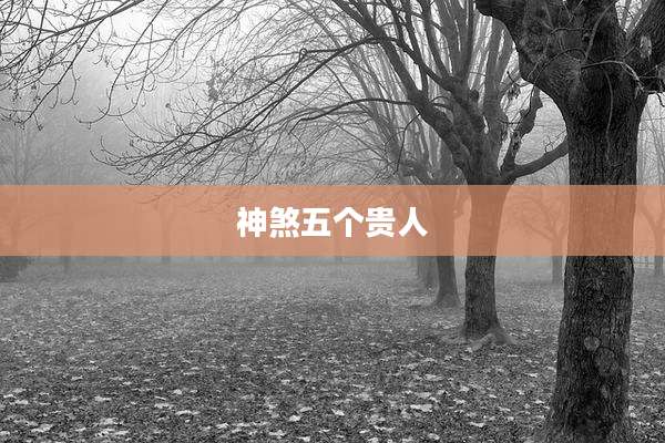 神煞五个贵人