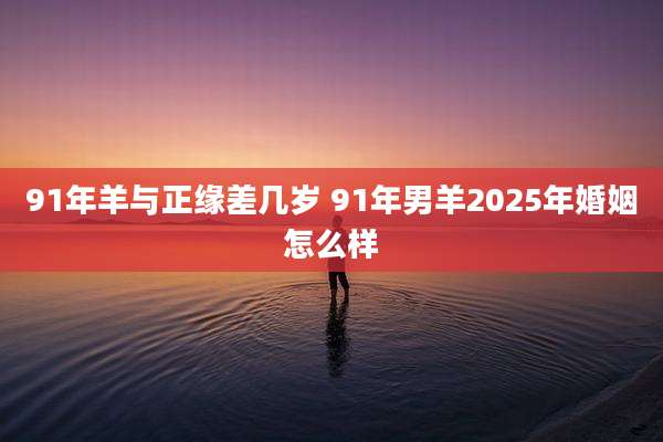 91年羊与正缘差几岁 91年男羊2025年婚姻怎么样