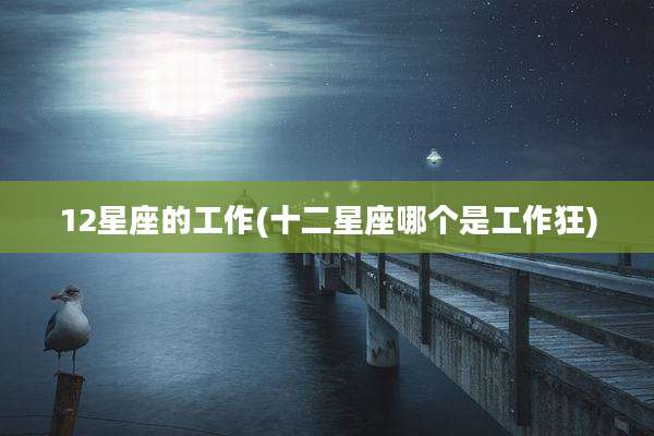 12星座的工作(十二星座哪个是工作狂)