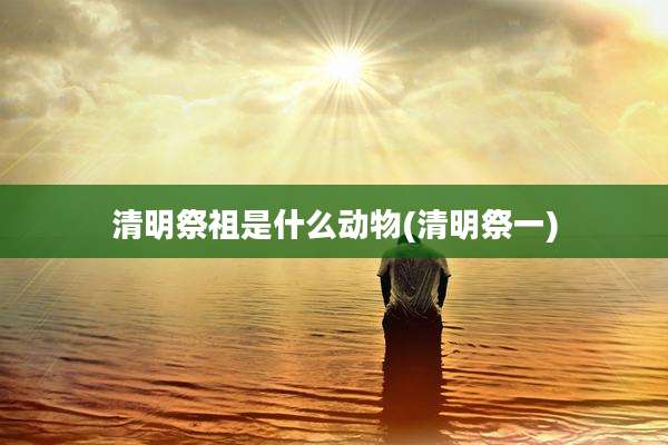 清明祭祖是什么动物(清明祭一)