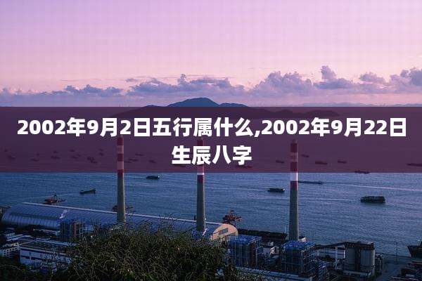 2002年9月2日五行属什么,2002年9月22日生辰八字