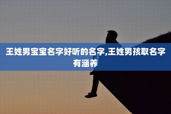 王姓男宝宝名字好听的名字,王姓男孩取名字有涵养