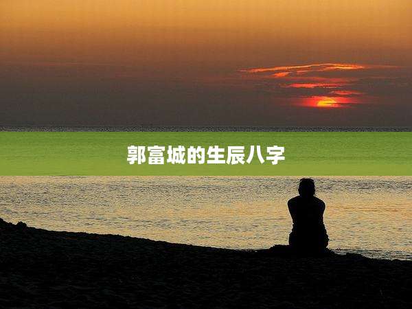 郭富城的生辰八字