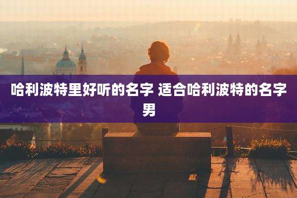 哈利波特里好听的名字 适合哈利波特的名字男