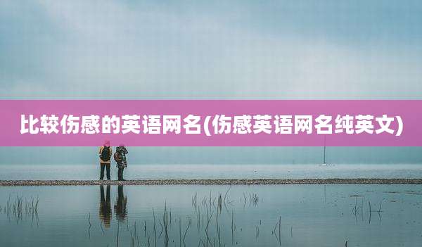 比较伤感的英语网名(伤感英语网名纯英文)