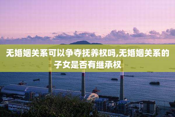 无婚姻关系可以争夺抚养权吗,无婚姻关系的子女是否有继承权