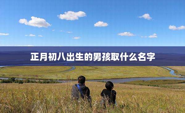 正月初八出生的男孩取什么名字