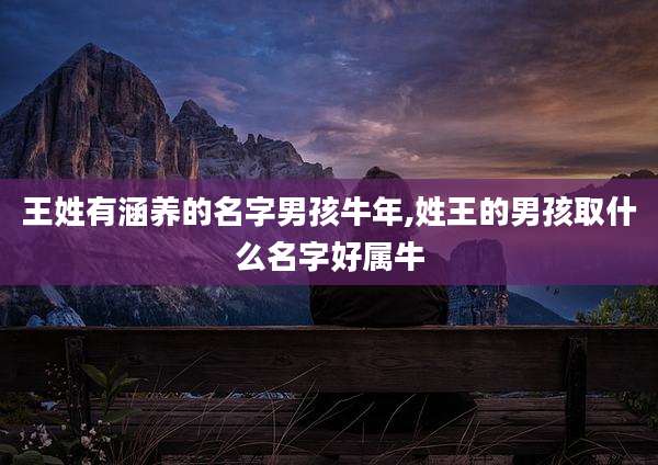 王姓有涵养的名字男孩牛年,姓王的男孩取什么名字好属牛