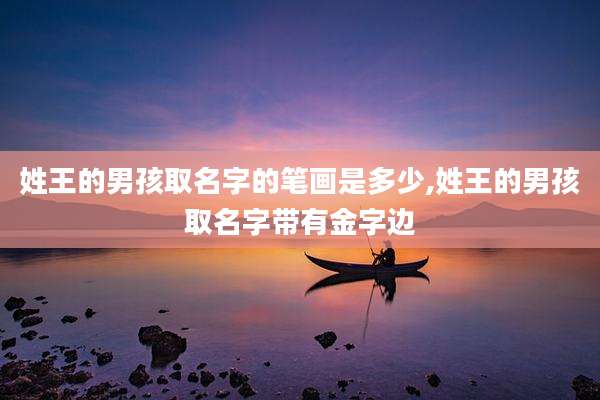 姓王的男孩取名字的笔画是多少,姓王的男孩取名字带有金字边