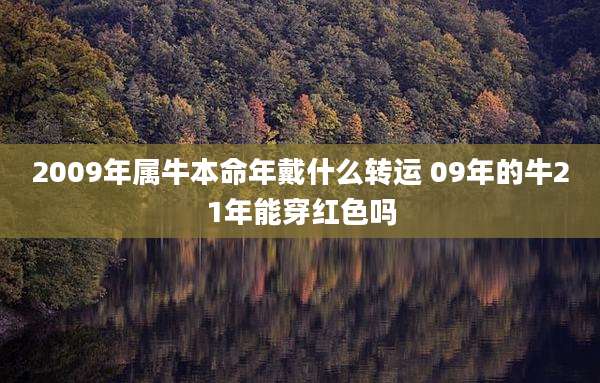 2009年属牛本命年戴什么转运 09年的牛21年能穿红色吗