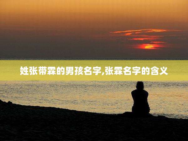 姓张带霖的男孩名字,张霖名字的含义