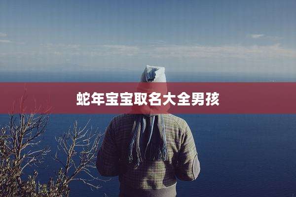 蛇年宝宝取名大全男孩