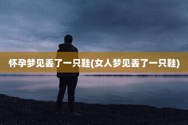 怀孕梦见丢了一只鞋(女人梦见丢了一只鞋)