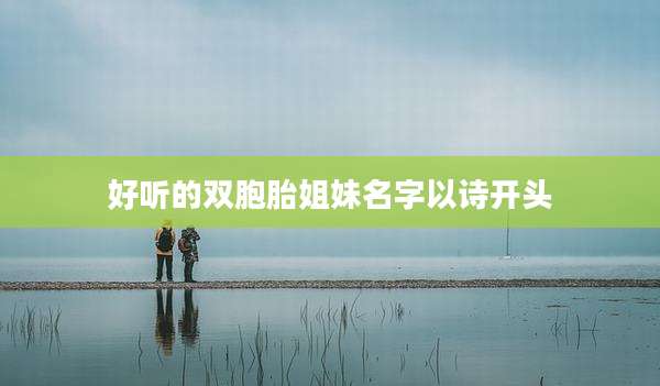 好听的双胞胎姐妹名字以诗开头