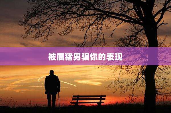 被属猪男骗你的表现