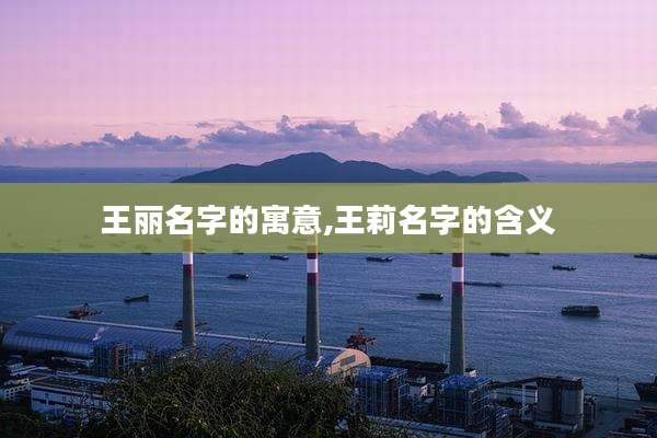 王丽名字的寓意,王莉名字的含义