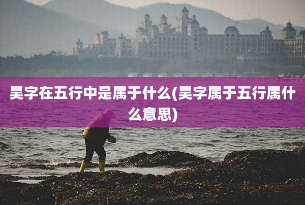 昊字在五行中是属于什么(昊字属于五行属什么意思)