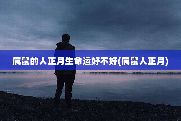 属鼠的人正月生命运好不好(属鼠人正月)