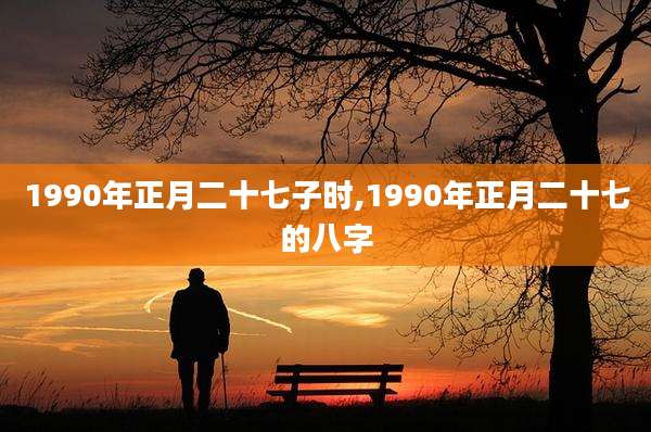 1990年正月二十七子时,1990年正月二十七的八字