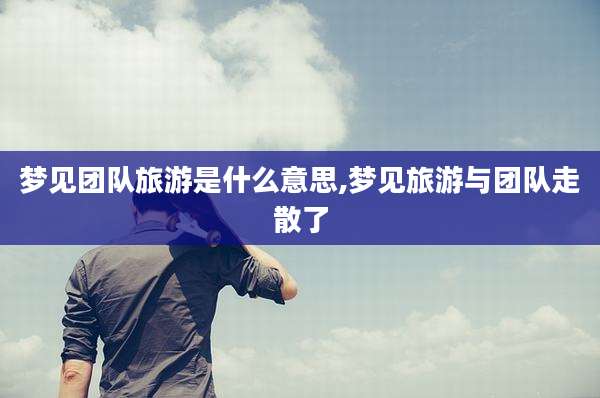 梦见团队旅游是什么意思,梦见旅游与团队走散了