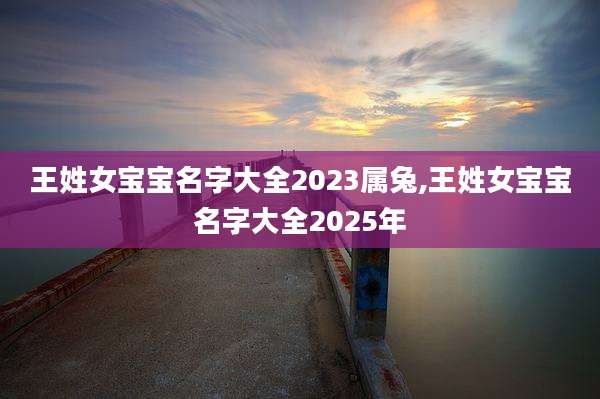 王姓女宝宝名字大全2023属兔,王姓女宝宝名字大全2025年