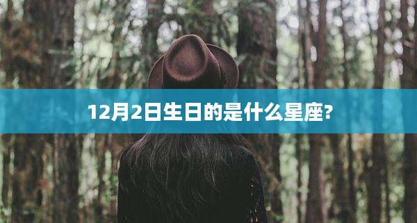 12月2日生日的是什么星座?