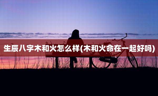 生辰八字木和火怎么样(木和火命在一起好吗)