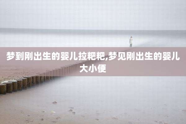 梦到刚出生的婴儿拉粑粑,梦见刚出生的婴儿大小便