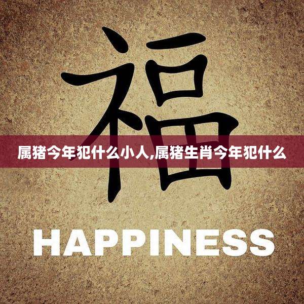 属猪今年犯什么小人,属猪生肖今年犯什么