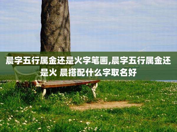 晨字五行属金还是火字笔画,晨字五行属金还是火 晨搭配什么字取名好
