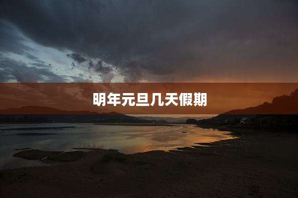 明年元旦几天假期