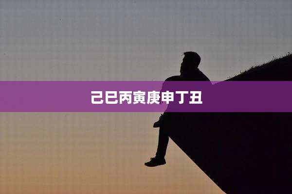 己巳丙寅庚申丁丑