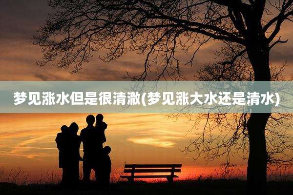 梦见涨水但是很清澈(梦见涨大水还是清水)