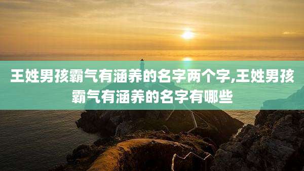 王姓男孩霸气有涵养的名字两个字,王姓男孩霸气有涵养的名字有哪些