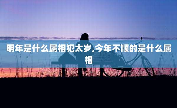 明年是什么属相犯太岁,今年不顺的是什么属相