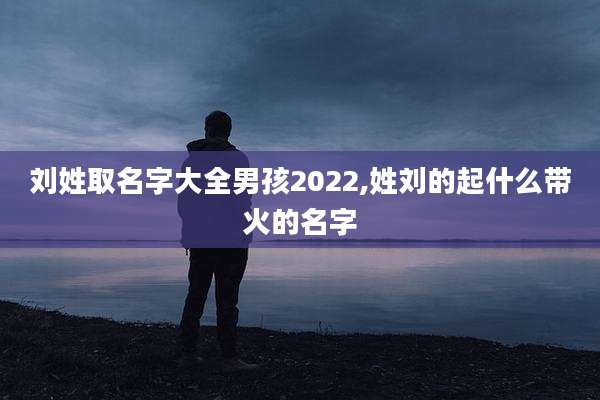 刘姓取名字大全男孩2022,姓刘的起什么带火的名字