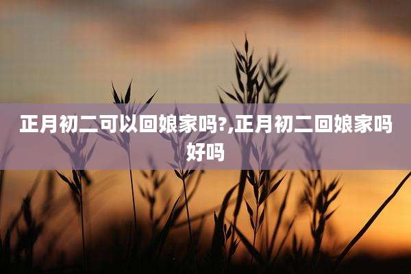 正月初二可以回娘家吗?,正月初二回娘家吗好吗