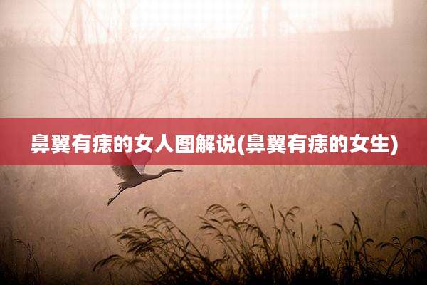 鼻翼有痣的女人图解说(鼻翼有痣的女生)