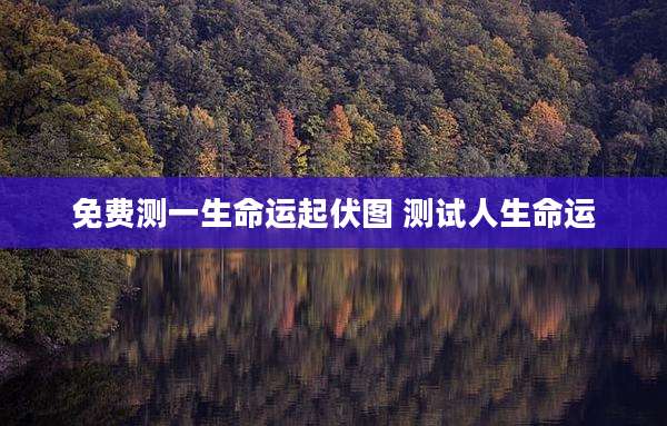 免费测一生命运起伏图 测试人生命运