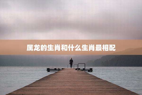 属龙的生肖和什么生肖最相配