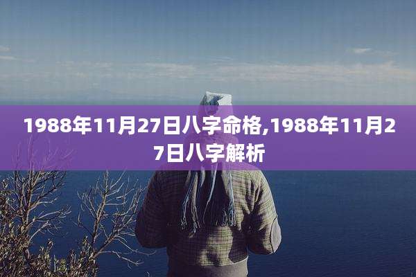 1988年11月27日八字命格,1988年11月27日八字解析
