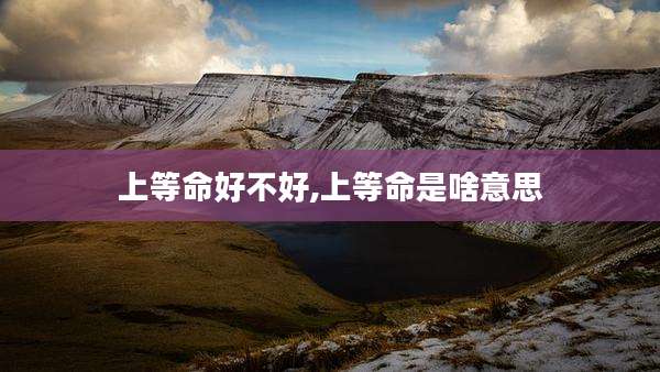 上等命好不好,上等命是啥意思