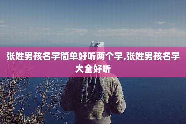 张姓男孩名字简单好听两个字,张姓男孩名字大全好听