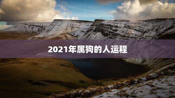 2021年属狗的人运程