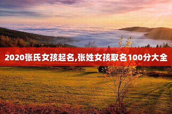 2020张氏女孩起名,张姓女孩取名100分大全