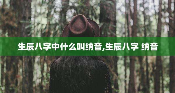 生辰八字中什么叫纳音,生辰八字 纳音