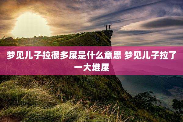 梦见儿子拉很多屎是什么意思 梦见儿子拉了一大堆屎