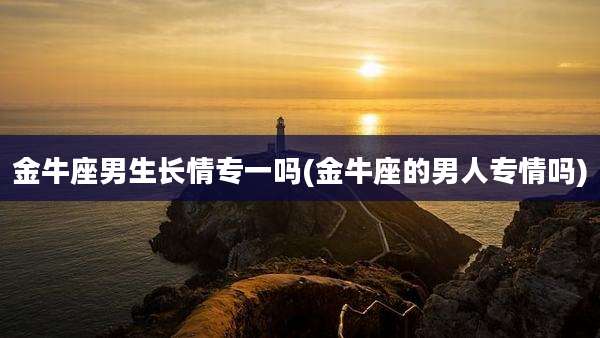金牛座男生长情专一吗(金牛座的男人专情吗)