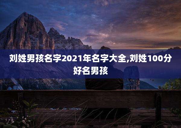 刘姓男孩名字2021年名字大全,刘姓100分好名男孩