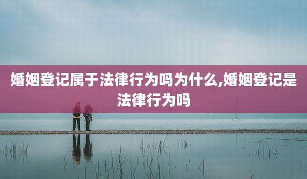 婚姻登记属于法律行为吗为什么,婚姻登记是法律行为吗